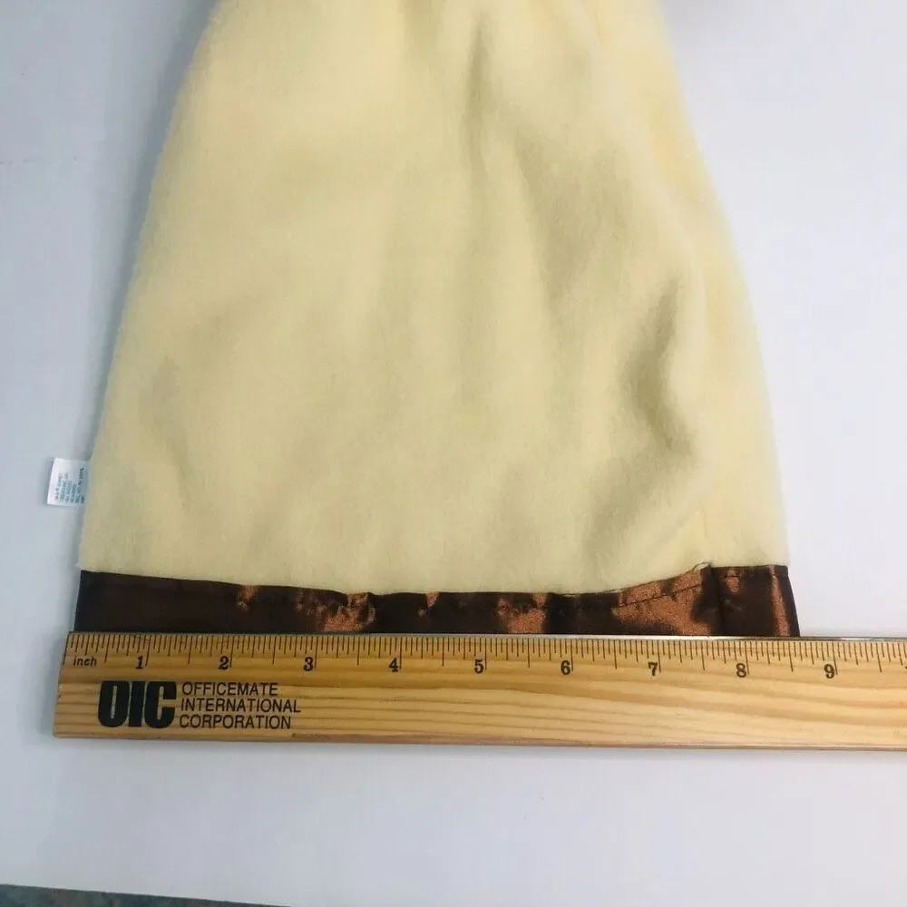 komet creations lovey‎ security blanket satin heart trim pony horse yellow brown
